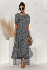 Robe longue drapée à fleurs Yusha